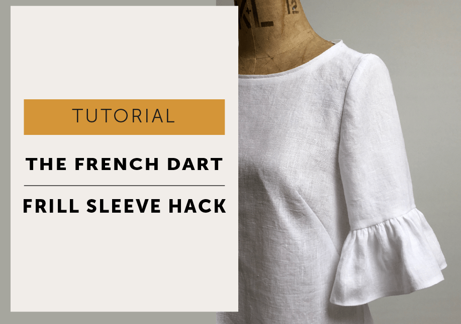 The Frill Sleeve Pattern Hack for the French dart sewing pattern