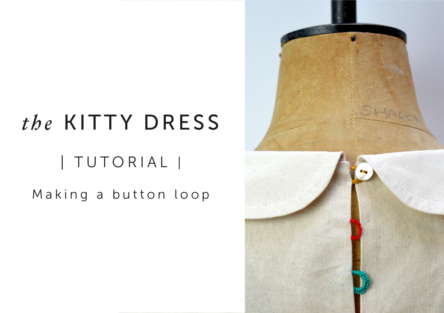 The Collins Top Sew-along : How to make a button loop closure — In