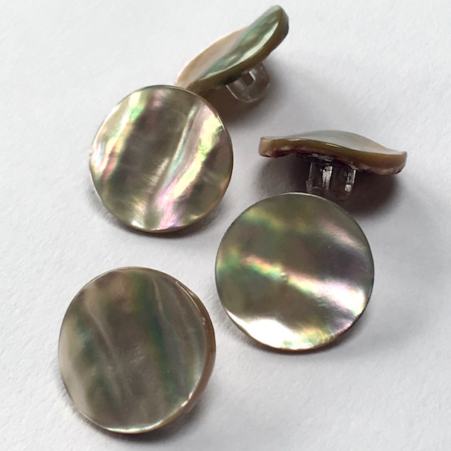 5 PCS ROUND ABALONE SHELL SEWING TWO HOLES BUTTONS 30MM #2289 