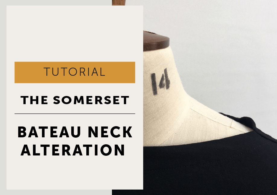 The Somerset bateau neck alteration tutorial
