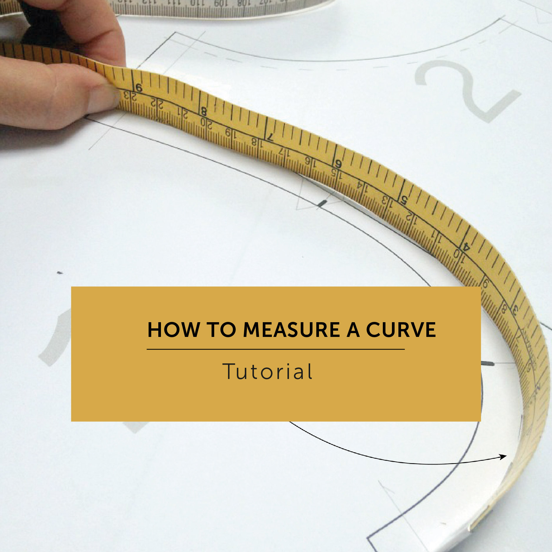 Learn How to measure the curve of a sewing Pattern with this free sewing tutorial