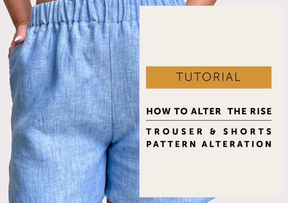 image of text - How to alter a trouser Rise Tutorial