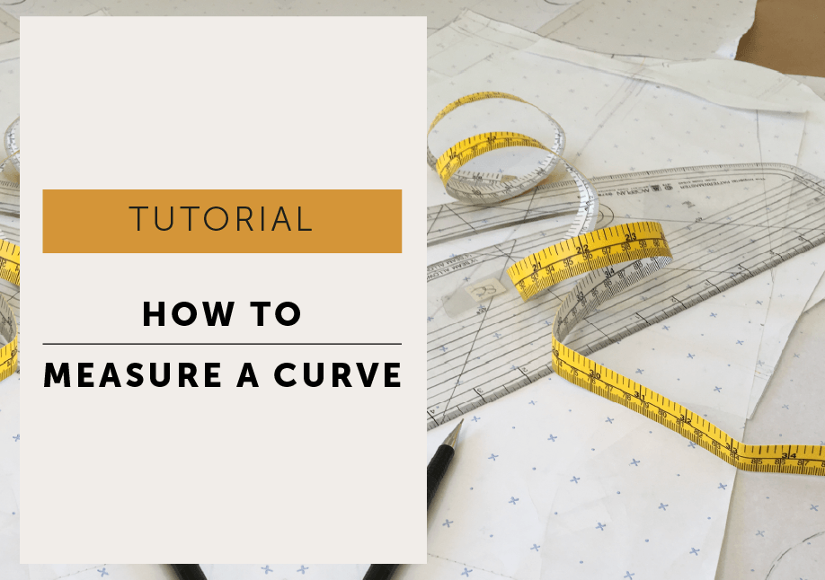 How to Measure a Curve on a Sewing Pattern tutorial