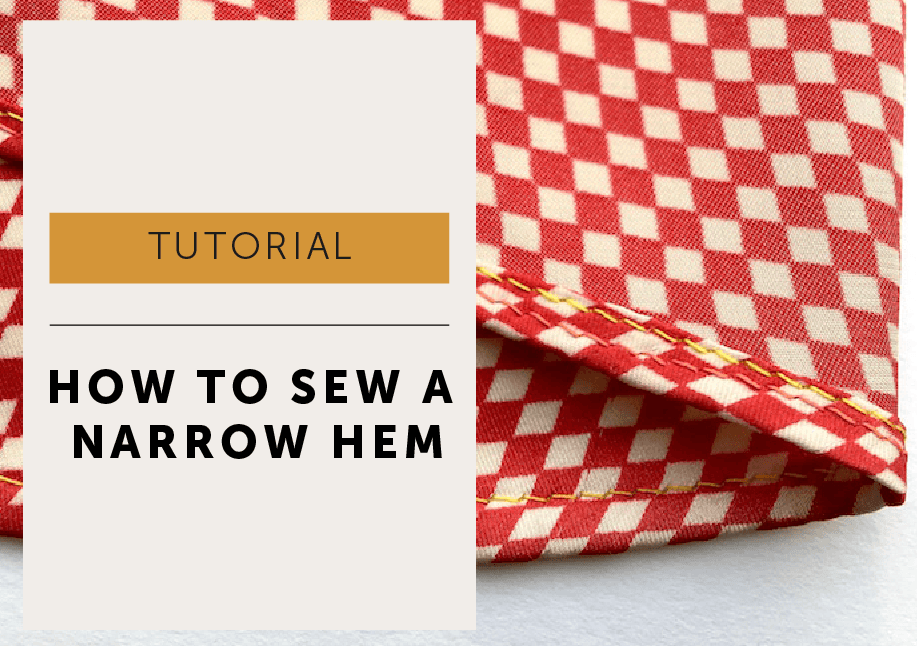 Learn to sew a narrow curved hem tutorial - Maven patterns