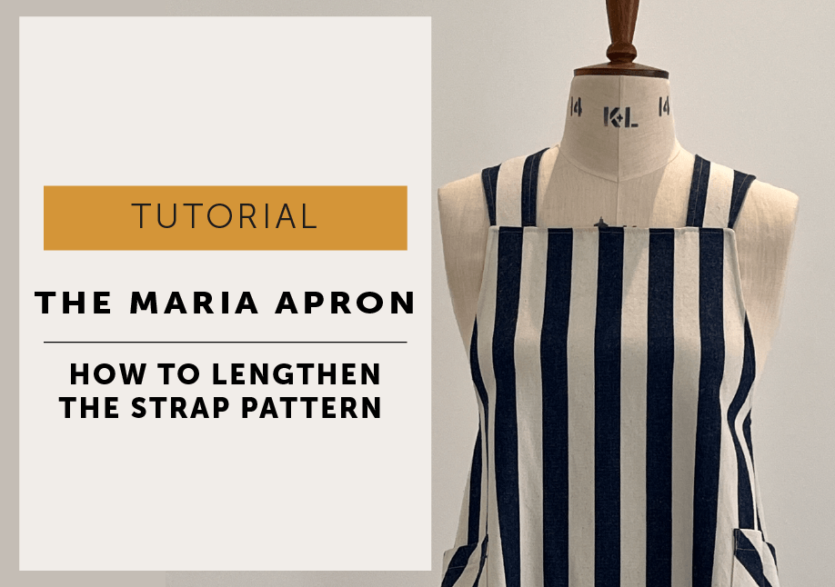 Maria apron-how to lengthen strap tutorial