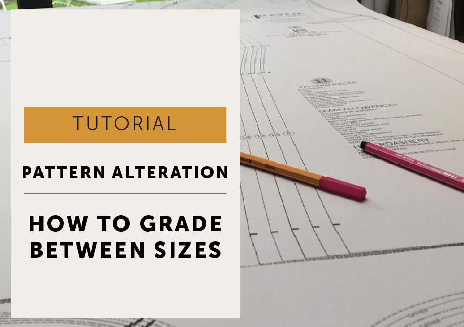 how to blend or Grade Between sizes on a sewing pattern.