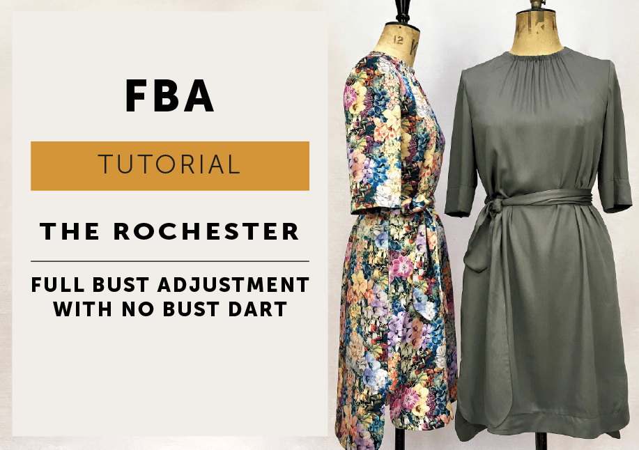 the Rochester Full Bust Adjustment FBA TUTORIAL for no dart bodice